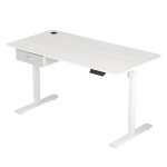 (White, 100 cm) Easton Electric Standing Desk with Drawers